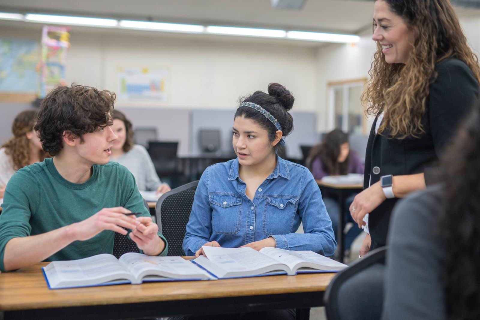 An instructor supporting adult learners